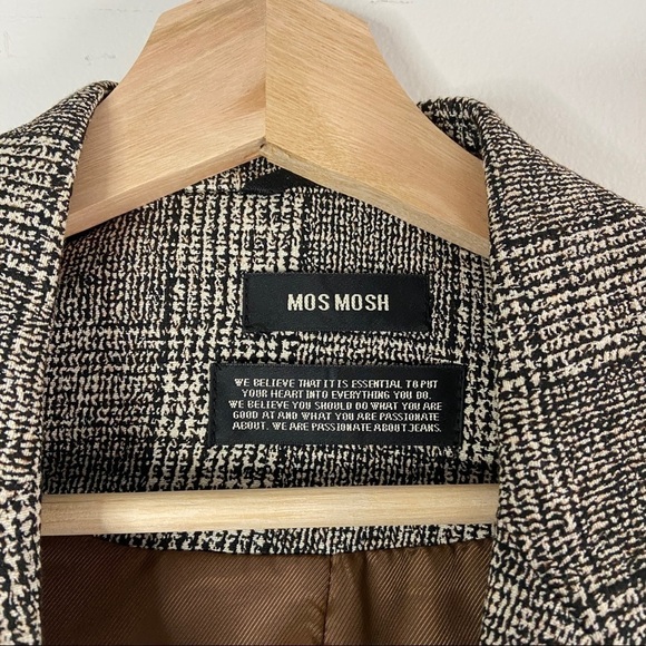 MOS Mosh grey tartan fitted blazer - Picture 7 of 7